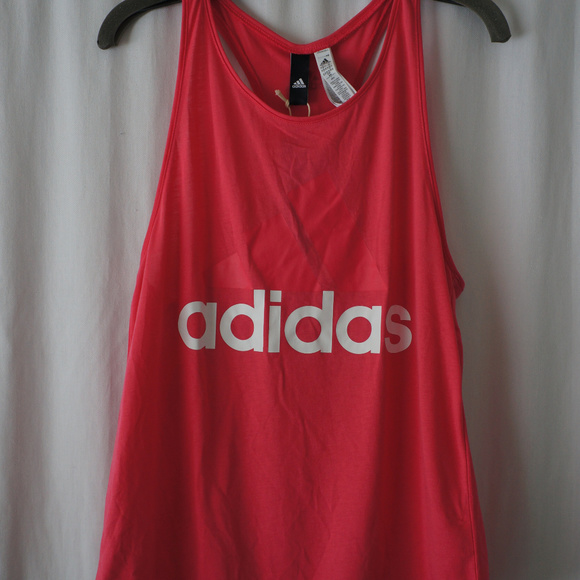 Adidas Logo Racerback Tank Top - Picture 3 of 8
